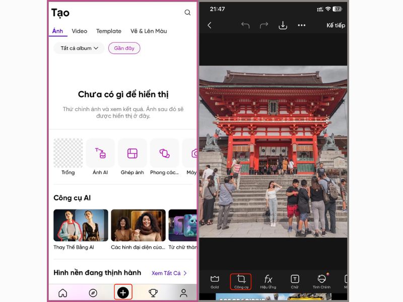 Công Cụ Xóa Nền & Xóa Đối Tượng Trong Picsart Theartpics Mod Apk