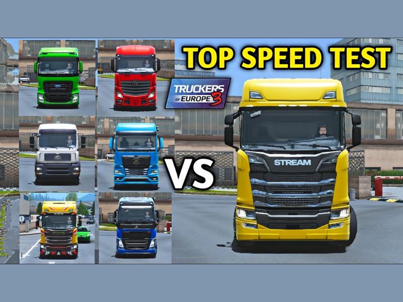 Hơn 7 loại xe tải khám phá trong Hack Truckers Of Europe 3