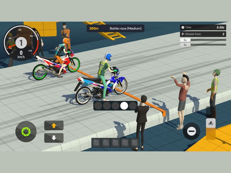 Lối chơi đua xe drag chân thực trong Hack Asian Drag Champion