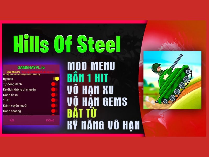 Các Tính năng MOD nổi bật Có Trong Hack Hills Of Steel