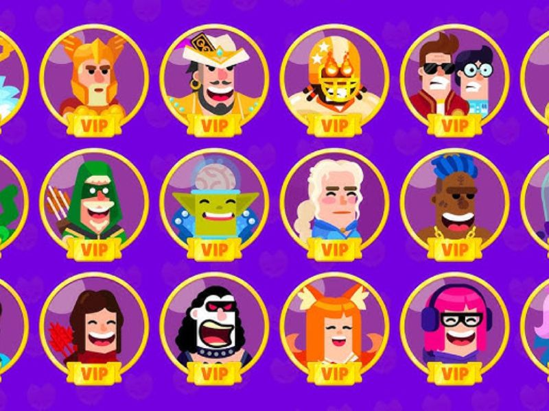 Hệ thống nhân vật, vũ khí hài hước trong Hack Bowmasters