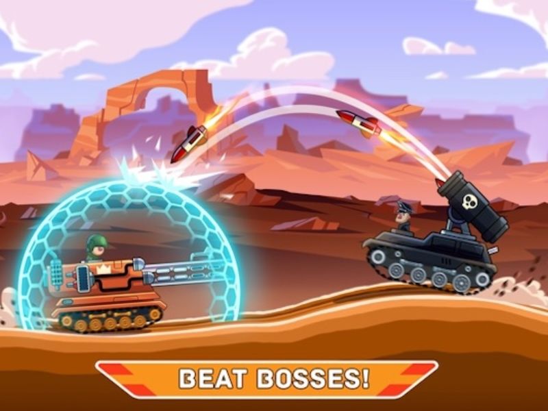 Lối chơi chiến đấu Trong Hack Hills Of Steel