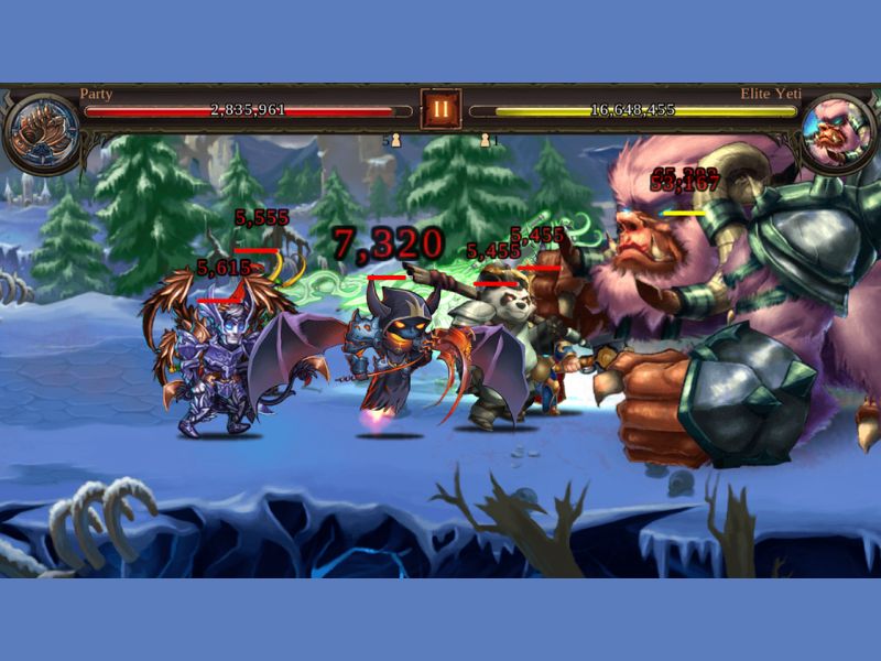 Lối chơi đơn giản trong Hack Epic Heroes War