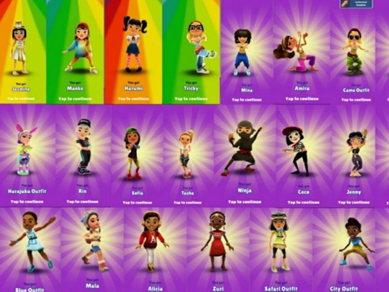 Mở khóa những nhân vật khác trong Subway Surfers Full Hack Modlmh.com