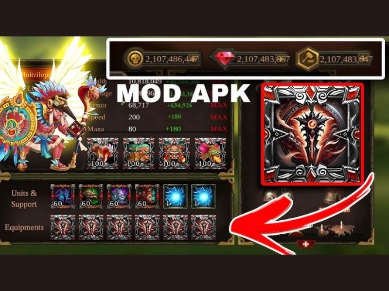 Tải Hack Epic Heroes War (Vô Hạn Tiền, Full Tướng)