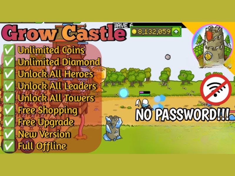Tải Hack Grow Castle (Full Tiền, Kim Cương) V1.50.14