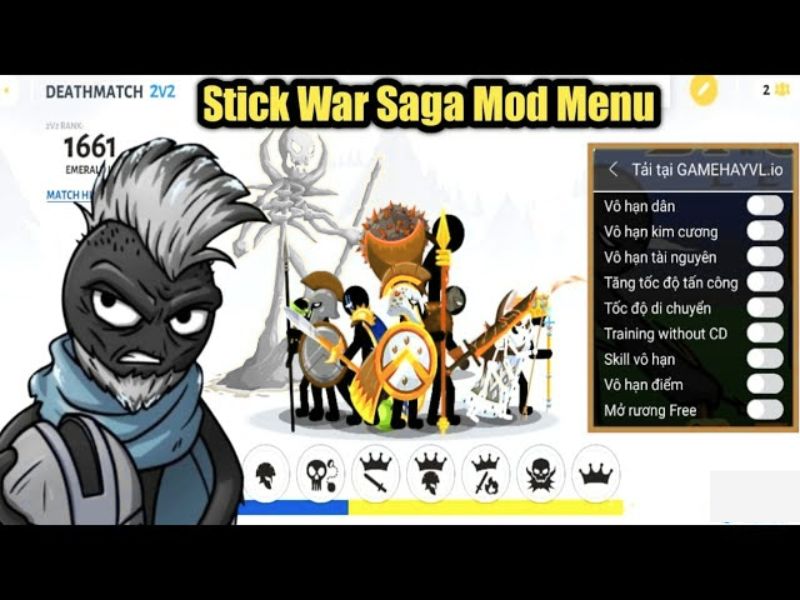 Tính Năng Đột Phá Của Hack Stick War Saga APK