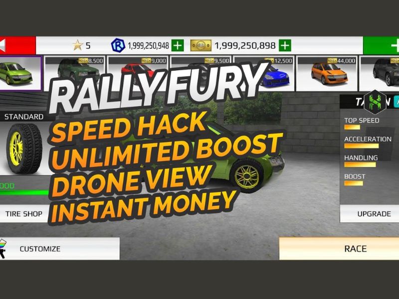 Tính Năng Nổi Bật Trong Hack Rally Fury