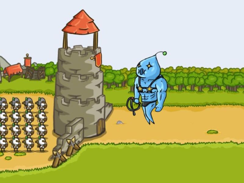 Xây dựng và mở rộng lãnh thổ trong Hack Grow Castle