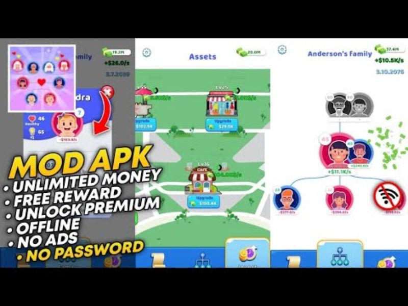 Mod Family Life Vô Hạn Tiền Có Tính Năng Gì?