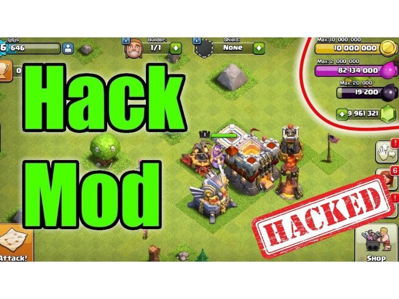 Mod vô hạn tiền và vàng trong Clash Of Clan Hack