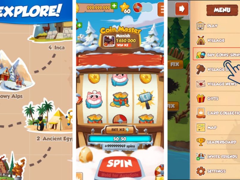 Xây dựng đảo hoang trong Hack Coin Master Modlmh.com