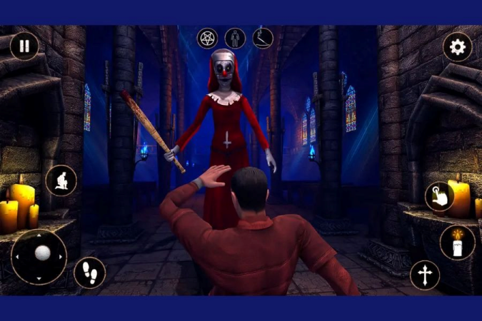Lối chơi kinh dị trong Evil Nun Hack Tiger Bất Tử
